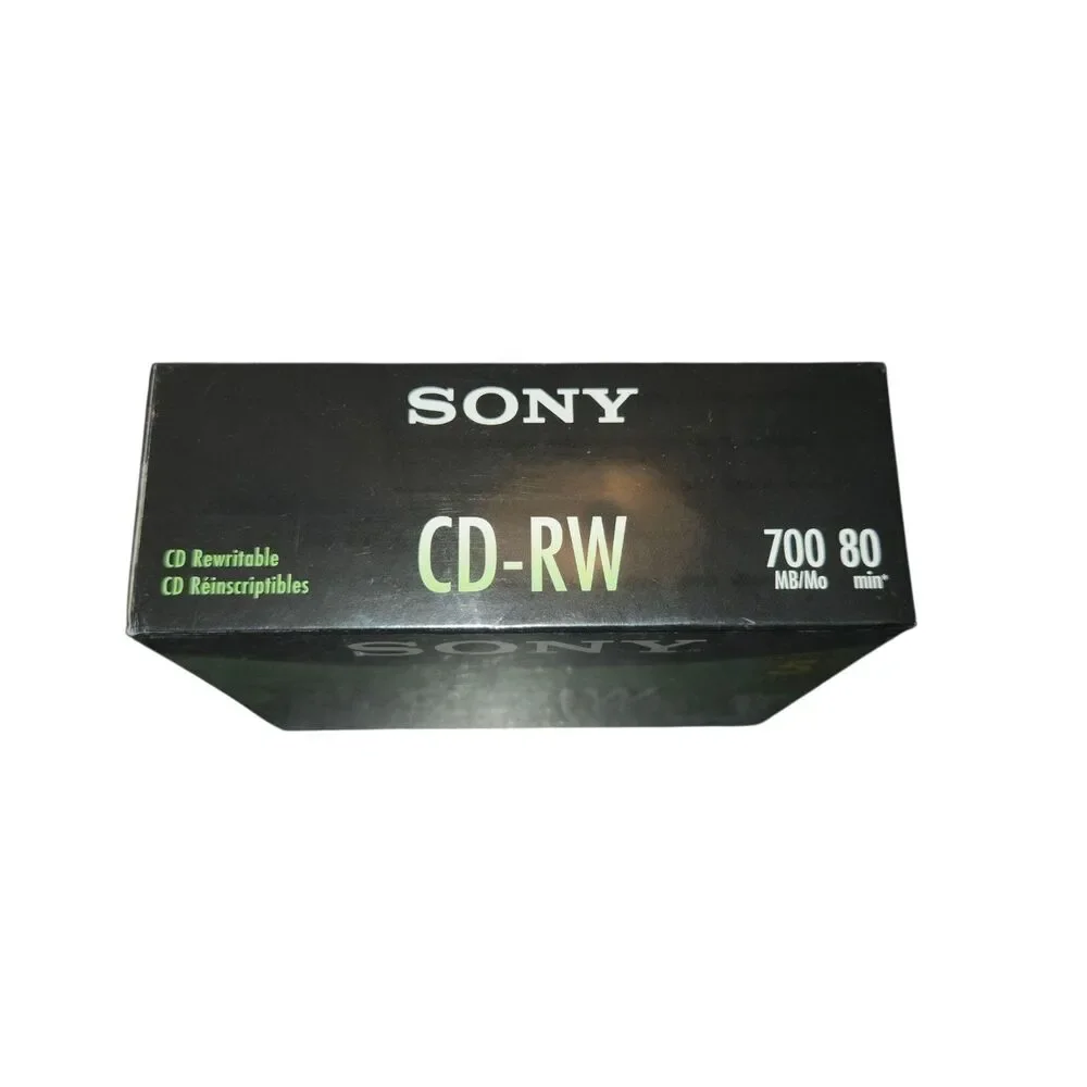 New & Sealed! Sony CD-RW 5 Pack‎ Blank Discs 700MB 80Min Rewritable 5CDRW700L